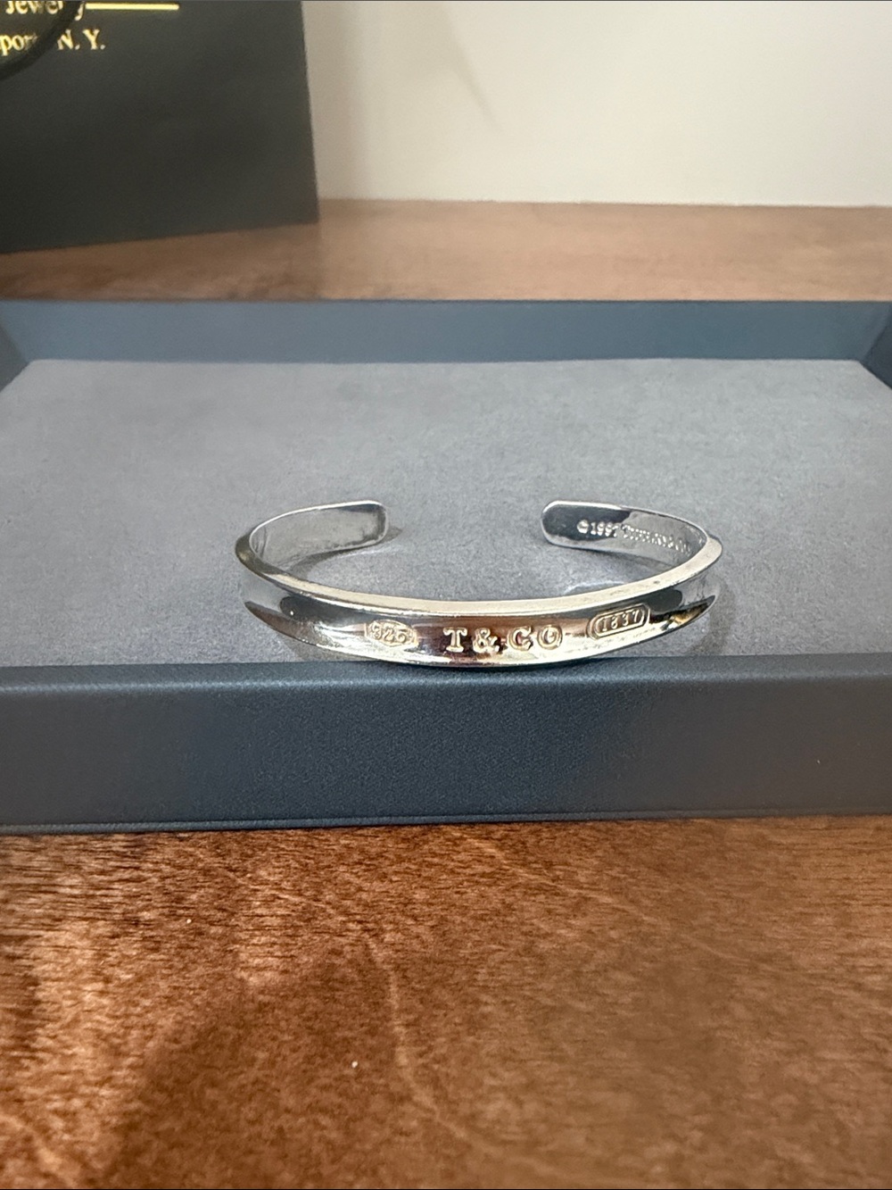 Tiffany & Co. Silver T & CO Cuff Bracelet